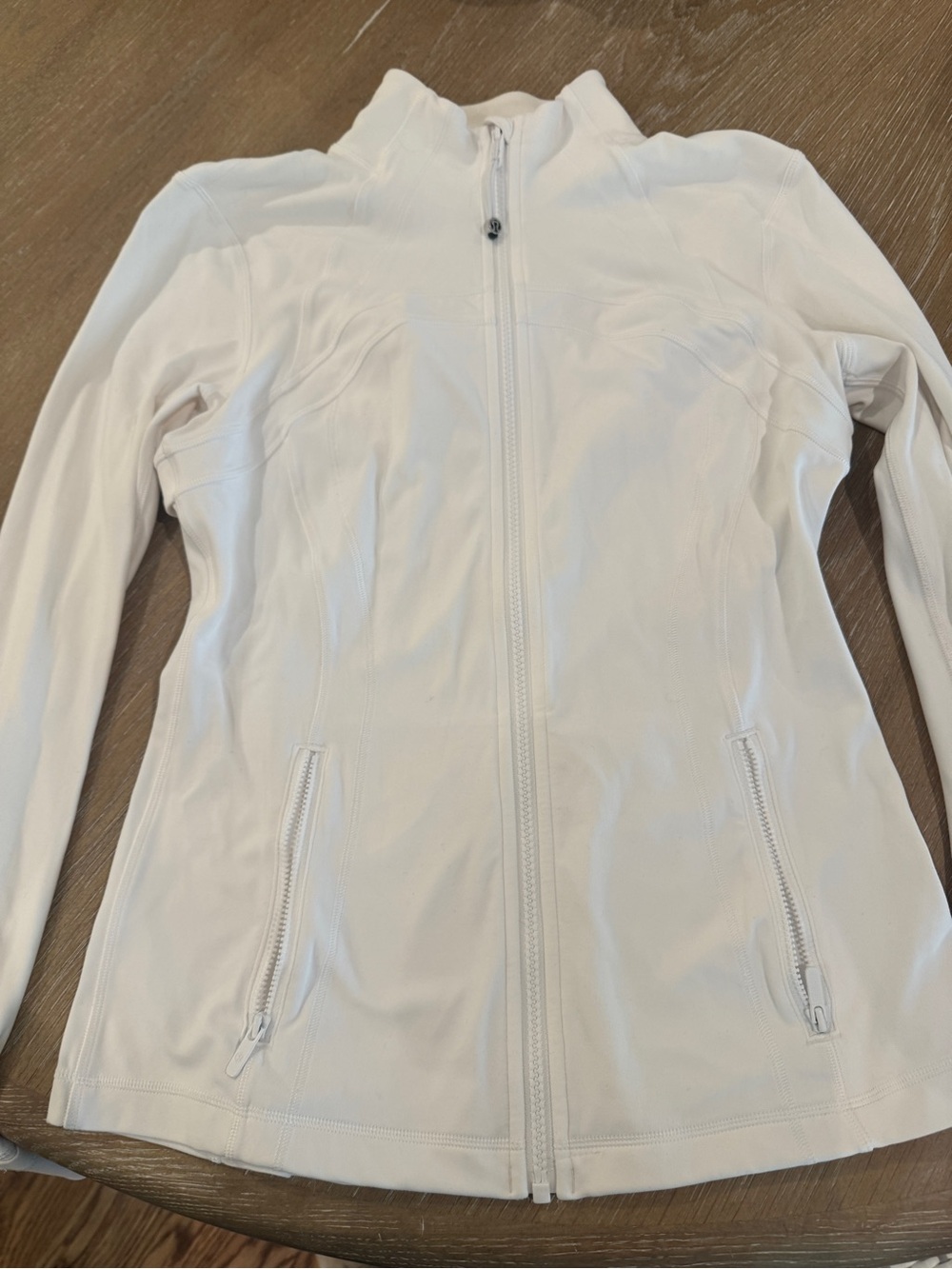 Lululemon Define white jacket. Size 10. Good condition